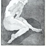 o.T., Vernis Mou, Aquatinta, auf Zink gedruckt auf Büttenpapier, 17,2x19,4cm, 2016