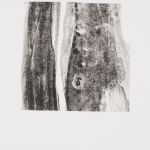 aus der Serie "lumen" VII/IV, Lithographie auf Büttenpapier, Unikat, 14x20 cm, 2018