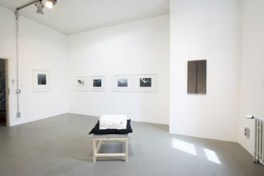 Ausstellungsansicht "augenfällig / fresh positions", BBK Kunstforum, Düsseldorf, 2018