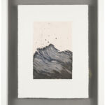 aus der Serie "waves" V (I), Chine Collé, Radierung, auf Büttenpapier, gerahmt, 24x30 cm, 2019