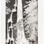 cascade II, Radierung auf Büttenpapier, Auflage 5, 39 x 78,5 cm, 2019