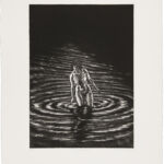 Into Darkness II, Radierung auf Büttenpapier, Auflage 5, 40,5 x 50,5 cm, 2020