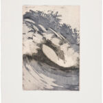 waves IX, farbige Radierung, Chine Colle auf Büttenpapier, Auflage 4, 4 von 4, 35 x 45,5 cm, 2020