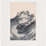 waves VIII, farbige Radierung, Chine Colle auf Büttenpapier, Auflage 4, 2 von 4, 35 x 45,5 cm, 2020