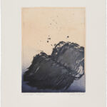 waves XXIV, farbige Radierung, Chine Collé auf Büttenpapier, 5 Versionen je Auflage 2, III (2/2), 25 x 35 cm, 2020