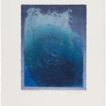waves XXXIII, farbige Radierung, Chine Collé auf Büttenpapier, 3 Versionen je Auflage 2 + 1 e.a., III (1/2), 25 x 35 cm, 2021