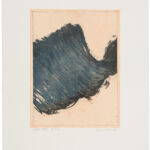 waves XXXI, farbige Radierung, Chine Collé auf Büttenpapier, 3 Versionen je Auflage 2, II (2/2), 25 x 35 cm, 2021
