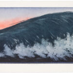 waves XXXVI, farbige Radierung, Chine Colle auf Büttenpapier, 3 Versionen je Auflage 2, III (2/2), 39 x 87,5 cm, gerahmt 47,5 x 96 cm, 2021
