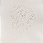 floral LI, Prägedruck auf Büttenpapier, Unikat, 35 x 45 cm, 40 x 50 cm gerahmt, 2021