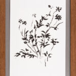 aus der Serie "garden" I, Tusche auf Papier, 14,8 x 21 cm, 2021