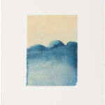 aus der Serie "scapes" (22|I) VIII, Monotypie und Chine Collé auf Büttenpapier, 19 x 25 cm, 2022