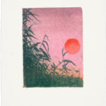 One Day - sunset II (1/5), Radierung, Holzschnitt, Mokulitho, Chine Colle auf Büttenpapier, 5 Varianten je Auflage 5, 25 x 35 cm, 2022