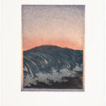 waves (22) II Li, Radierung und Chine Collé auf Büttenpapier, 3 Versionen je Auflage 2, III (1/2), 25 x 35 cm, 2022