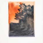 waves (22) I Li, Radierung und Chine Collé auf Büttenpapier, 3 Versionen je Auflage 2, II (1/2), 25 x 35 cm, 2022