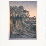 waves (22) I Re, Radierung und Chine Collé auf Büttenpapier, 3 Versionen je Auflage 2, III (2/2), 25 x 35 cm, 2022