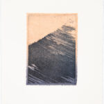 waves (22_I) III, Radierung und Chine Collé auf Büttenpapier, 3 Versionen je Auflage 2, III (2/2), 19 x 25 cm, 2022
