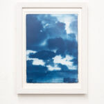 blue sky II, Rahmen 18 x 24 cm, weiß-lasiert mit Passpartout