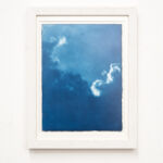 blue sky I, Rahmen 18 x 24 cm, weiß-lasiert mit Passpartout