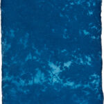 aus der Serie "There Is A Story" (24), Cyanotypie auf Kozo Washi, ca. 5 x 7 cm, 2024