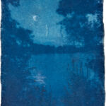 aus der Serie "There Is A Story" (24), Cyanotypie auf Kozo Washi, ca. 5 x 7 cm, 2024