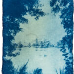 aus der Serie "There Is A Story" (24), Cyanotypie auf Kozo Washi, ca. 5 x 7 cm, 2024