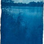 aus der Serie "There Is A Story" (24), Cyanotypie auf Kozo Washi, ca. 5 x 7 cm, 2024