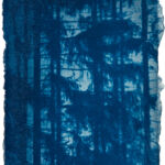 aus der Serie "There Is A Story" (24), Cyanotypie auf Kozo Washi, ca. 5 x 7 cm, 2024