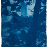 aus der Serie "There Is A Story" (24), Cyanotypie auf Kozo Washi, ca. 5 x 7 cm, 2024