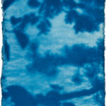 aus der Serie "There Is A Story" (24), Cyanotypie auf Kozo Washi, ca. 5 x 7 cm, 2024