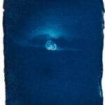 aus der Serie "There Is A Story" (24), Cyanotypie auf Kozo Washi, ca. 5 x 7 cm, 2024