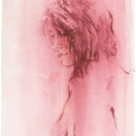 Kathrin Edwards, Portrait 5, Aquarell und Aquarellbuntstift auf Büttenpapier, 11,6 x 17,1 cm, 2025