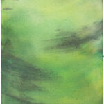 Kathrin Edwards, Wasserspiegelung 3, Aquarell auf Bamboo Sumi, 14 x 19 cm, 2025