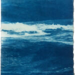Kathrin Edwards, Deep Waters (25|I) I, Cyanotypie auf Kozo Washi, Auflage 5, 14 x 19 cm, 2025