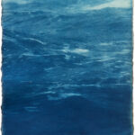 Kathrin Edwards, Deep Waters (25|I) V, Cyanotypie auf Kozo Washi, Auflage 5, 14 x 19 cm, 2025