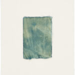 Kathrin Edwards, mini - fading memories (25) VII, Cyanotypie auf Kozo Washi, Unikat, 5 x 7 cm, 2025