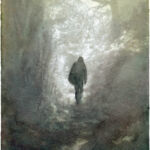 Kathrin Edwards, blue memories (26) I, Cyanotypie auf Büttenpapier, Aquarell, Unikat, 11,6 x 17,1 cm, 2026