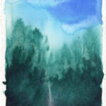 Kathrin Edwards, mini light scapes (26) 1, Aquarell auf Büttenpapier, Unikat, 11,6 x 8,5 cm, 2026