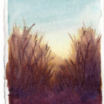 Kathrin Edwards, mini light scapes (26) 2, Aquarell auf Büttenpapier, Unikat, 11,6 x 8,5 cm, 2026