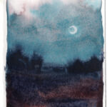 Kathrin Edwards, mini light scapes (26) 4, Aquarell auf Büttenpapier, Unikat, 11,6 x 8,5 cm, 2026