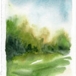 Kathrin Edwards, mini light scapes (26) 6, Aquarell auf Büttenpapier, Unikat, 11,6 x 8,5 cm, 2026