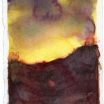 Kathrin Edwards, mini light scapes (26) 10, Aquarell auf Büttenpapier, Unikat, 11,6 x 8,5 cm, 2026