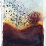 Kathrin Edwards, mini light scapes (26) 13, Aquarell auf Büttenpapier, Unikat, 11,6 x 8,5 cm, 2026