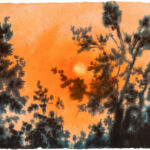light scapes (26) X, Aquarell auf Büttenpapier, 28 x 38 cm, 2026